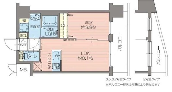 御幣島駅 徒歩3分 3階の物件間取画像